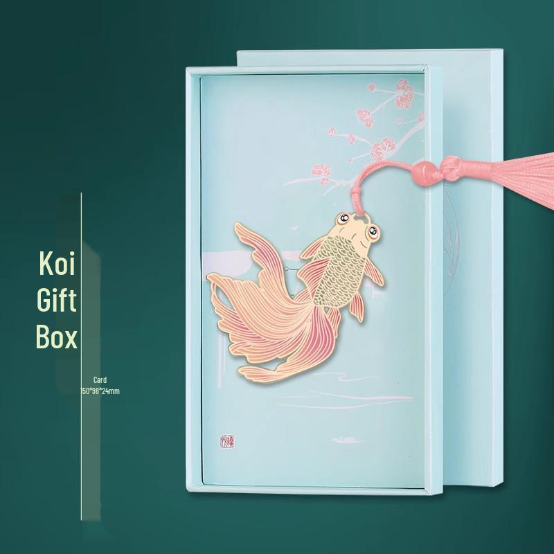 Elegant Chinese Style Metal Bookmark with Tassel and Engraving - Perfect as a High-End Gift