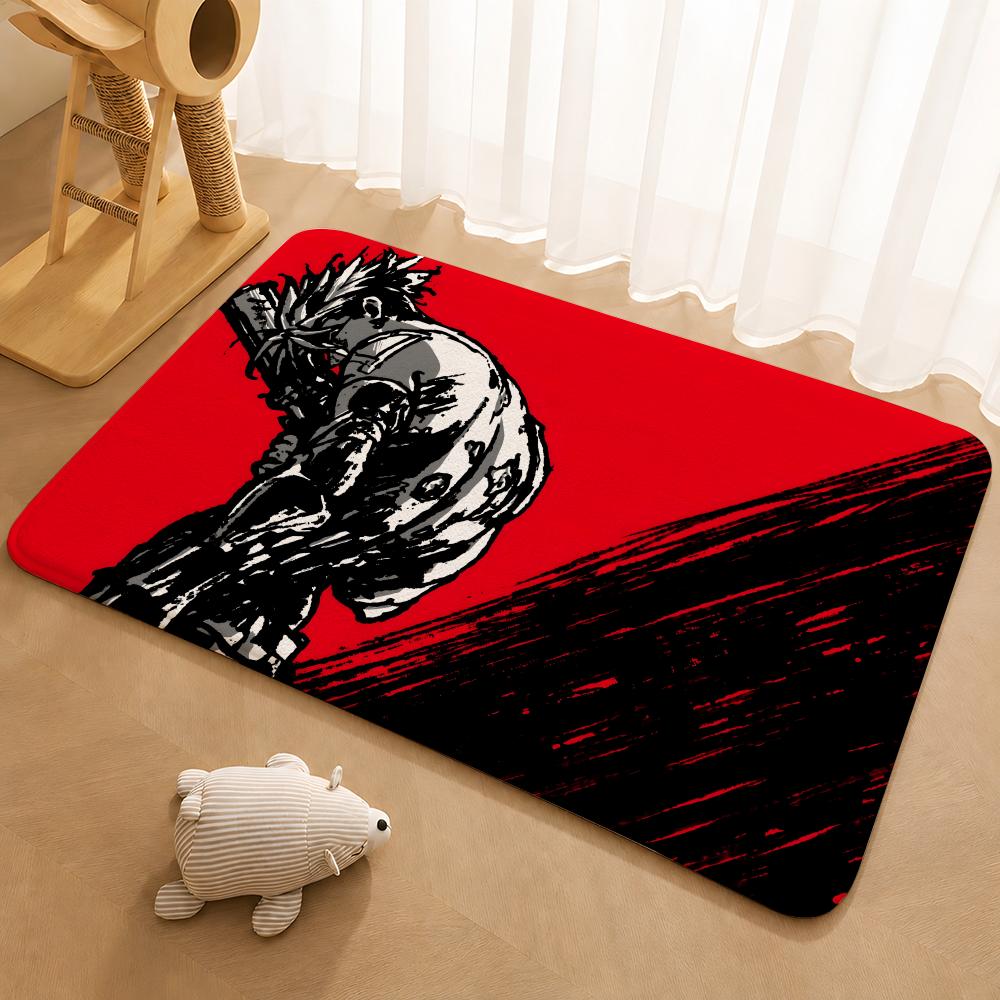 Anime TRIGUN STAMPEDE Floor Mat Floor Mat Soft Flannel Non-Slip Door Rug for Living Room