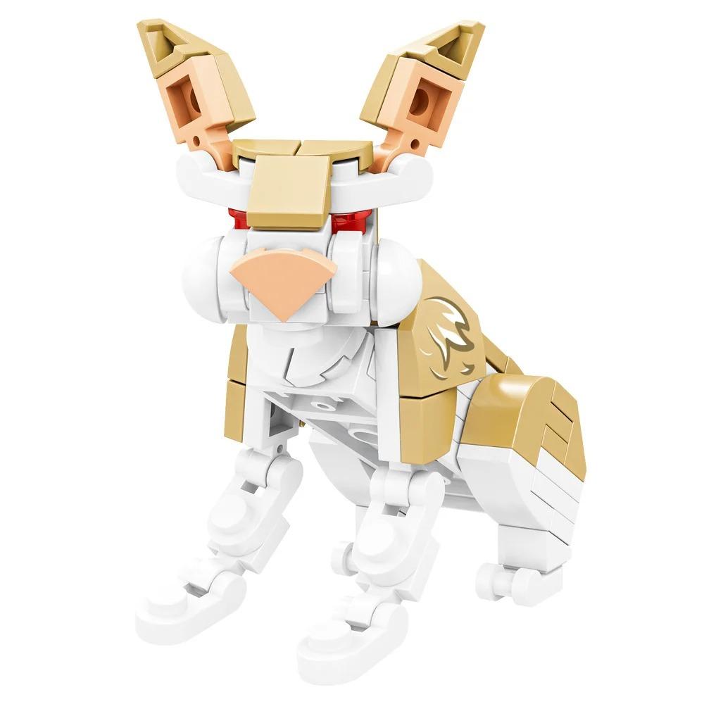 Zvířecí figurky Liška Klokan Žirafa Figurka Model Stavebnice Hračky Pro Děti Divoká Zvířata Dětské Dárky