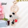 Enamel Rat Charm with Key Ring Cute Mouse Keychain Sparkling