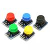 5Pcs Big Button Tactile Switch Module with Dust Cover, High-Level Output for Arduino & Electronics Projects