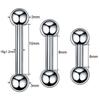 2pcs/lot Stainless Steel 16G Tragus Helix Bar Barbell Daith Oreja Stud Earing Cartilage Earrings Ear Piercing Jewelry for Women