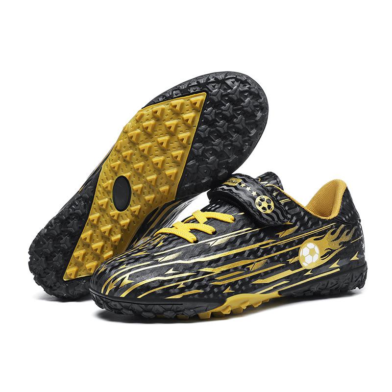 Velcro Children's Football Shoes Teens TF Shattered Nails AG Spikes Competition Training Sneakers