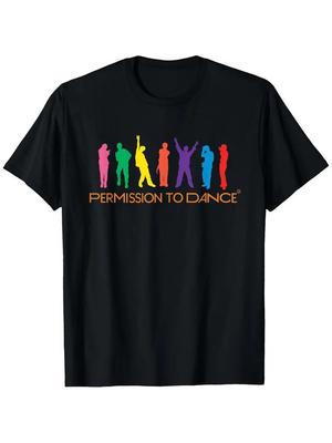 Permission To Dance Colorful Kpop T-Shirt, 100% Cotton, Holiday Gift, All-In-One