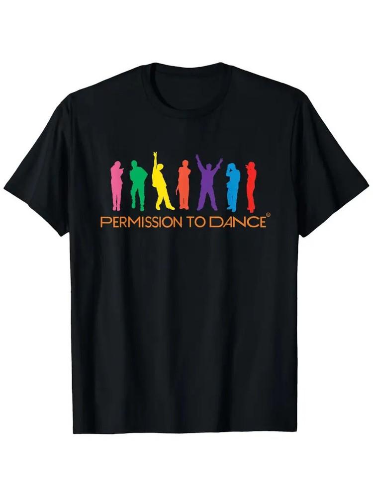 

Permission to Dance Colorful Kpop T-Shirt, 100% Cotton, Holiday Gift, All-In-One XL