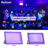 395nm 400nm LED UV-Flutlicht 50W 100W LED Bühnen-Schwarzlicht 220V Wasserdichte UV-Lampe Fluoreszierendes Party-Bühnenlicht