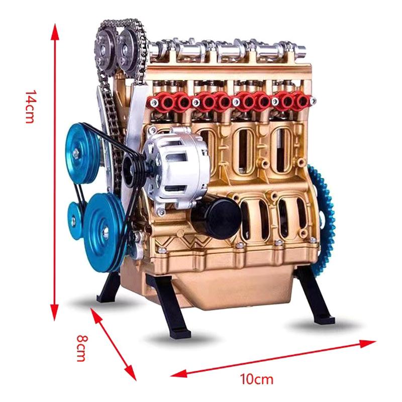 2025  Full Metal Car Engine Assembly Kit Model Toys, Metal Model Engine Kit, Resin Car Engine Model Kits