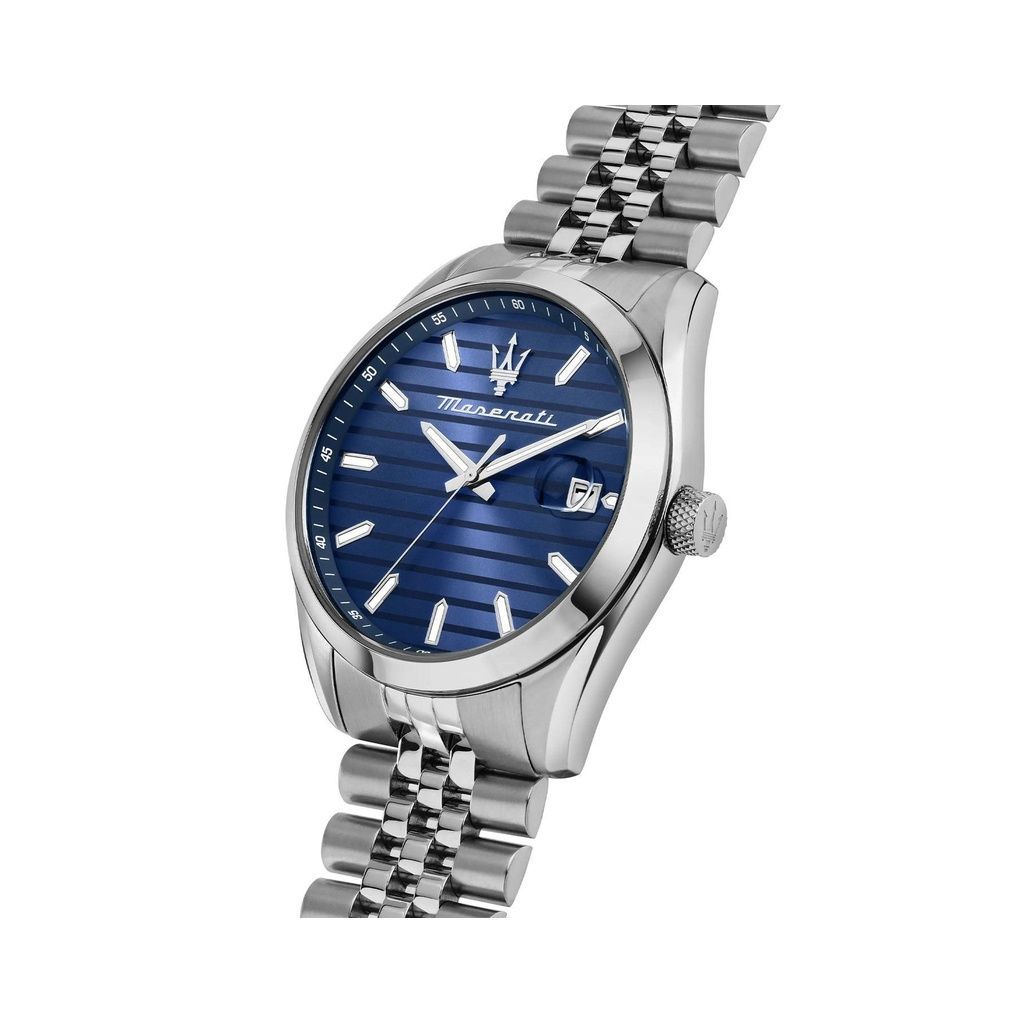 Maserati Attrazione Stainless Steel Blue Dial Quartz R8853151028 Men's Watch