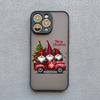 Coque de téléphone Arbre de Noël Joyeux Père Noël Pour iphone 15 14 13 12 11 Pro Max Mini XS XR X 8 Plus Paysage Coques Arrière Anti-Choc