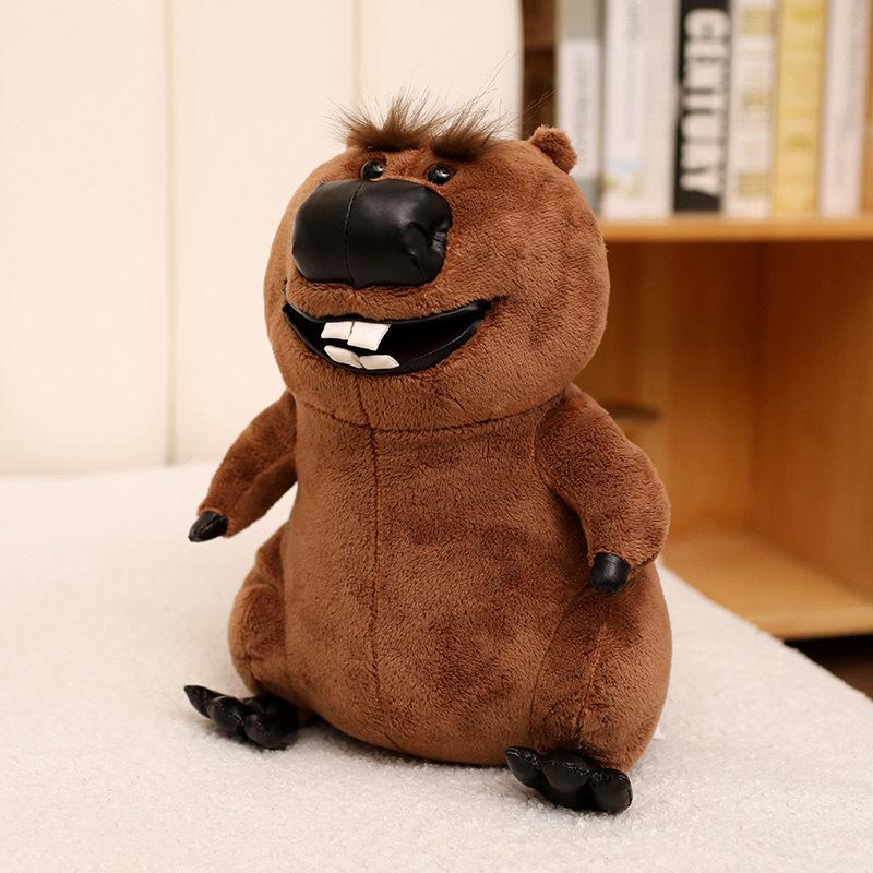 30cm Cartoon Cute Beaver Plush Stuffed Toy Kawaii Sofa Pillow Room Decoration Doll Ornament Children's Birthday Gift