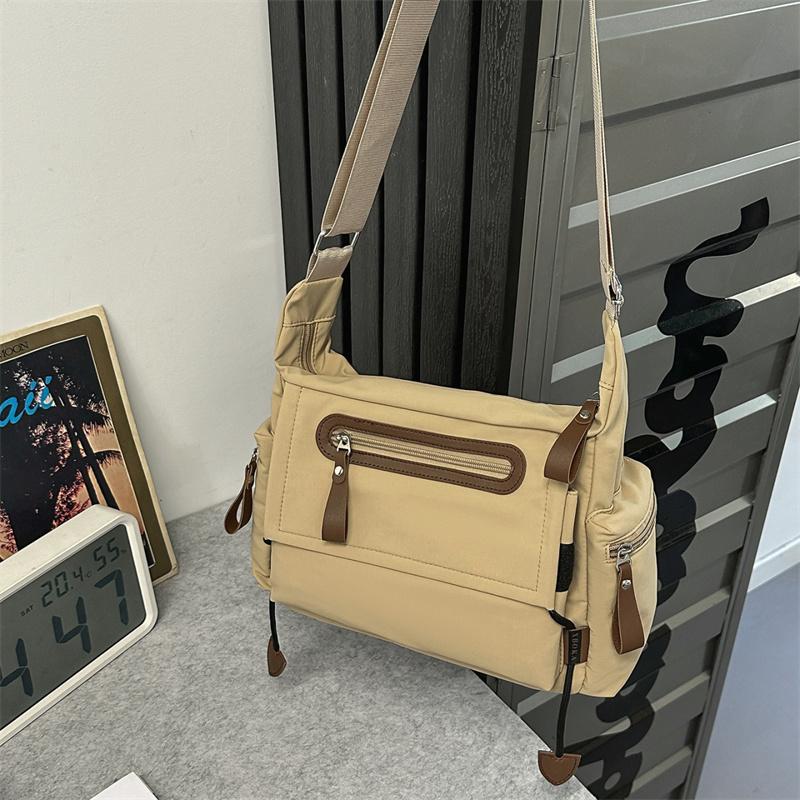 Herren Umhängetasche mit großem Fassungsvermögen Student Messenger Bag