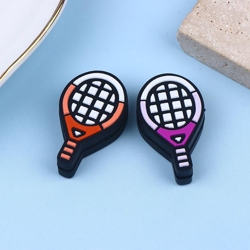 Tennis Racket Shape Multi-Color Shock Absorber Silicone Sports Durable Tennis Squash Badminton Staff Accessories