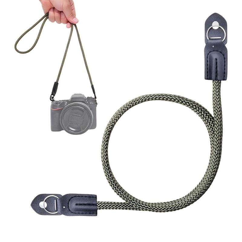 Adjustable Camera Neck Strap Durability Nylon Webbing With Secure Metal Clip For DSLR Mirrorless Cameras 100cm Length