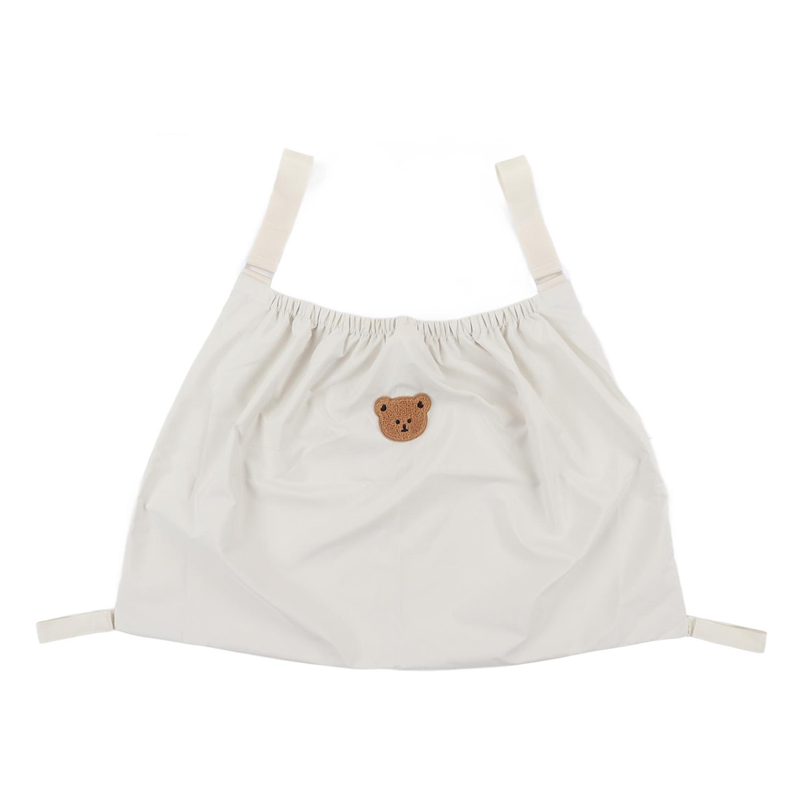 

Baby Stroller Storage Organizer Nylon Adjustable Strap Kids Stroller Storage Organizer for Travel бежевый