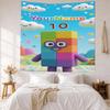 Numberblocks Custom Your Name Wall Decor Tapestry Art For Pet Memorial Birthdaywedding Party Backdrop Family Gift
