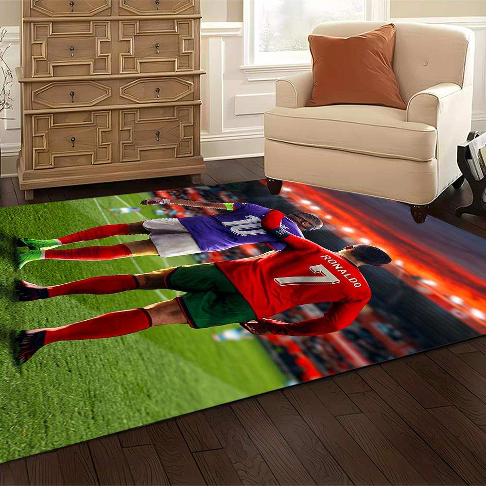 Ronaldo's Fitness Journey Carpet Suitable for Dining Room Entryway Decorate room Outdoor Anti-slip Rug Anime Office Decor Spiritual Gift