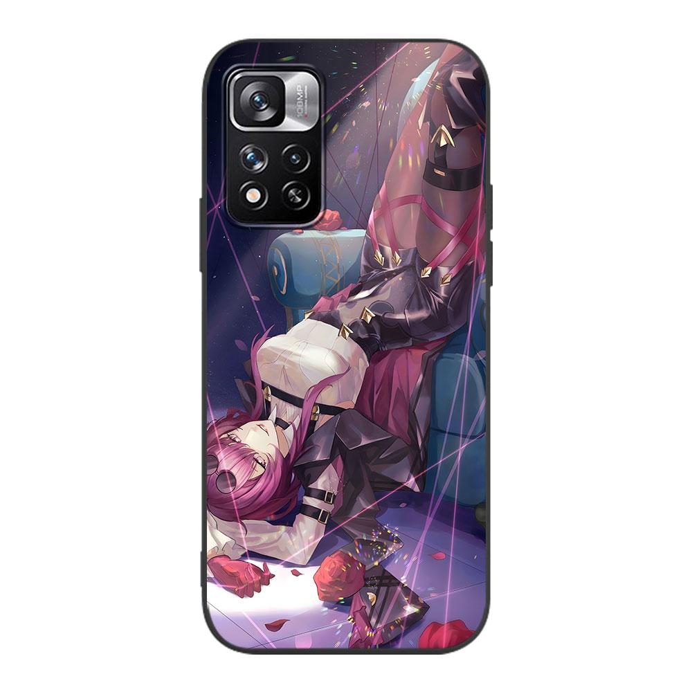 Honkai Star Rail Kafka Case for Xiaomi Redmi 10A 10C 9C 12C 9A 9i 10 12 9 Prime 9T K40 Pro Black Soft TPU Mobile Phone Bag Cover