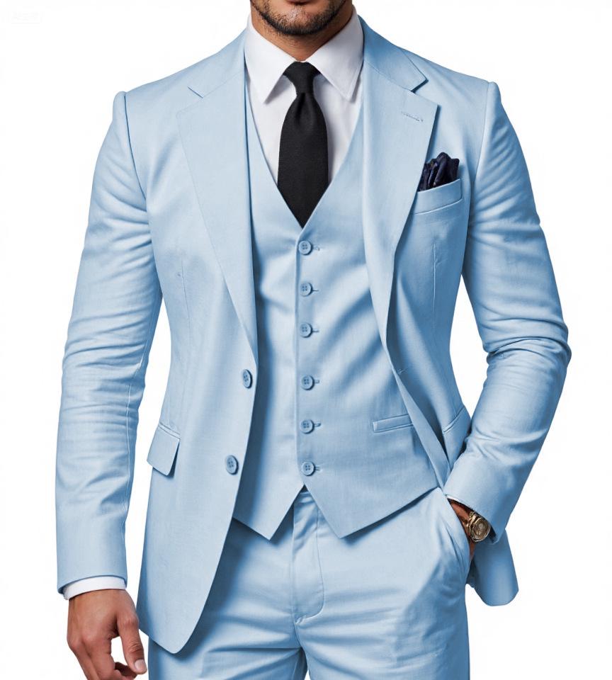 Abito da Matrimonio da Uomo a Tre Pezzi - Nuovo Abbigliamento da Business e da Sposo
