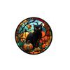 1-10PCS Halloween Stickers with Crow Cat Castle Tree Pumpkin Design Non Adhesive Electrostatic Window Film for Home Decoration