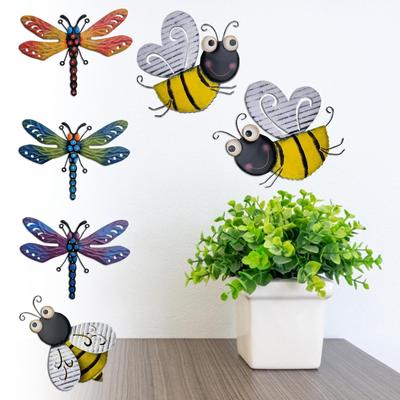 Bee Festival Venkovní železné umění Včelí nástěnné závěsy Zahradnictví Domácí dekorace závěsné přívěsky