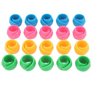 20 pezzi 4 colori porta filo anti caduta bobina fissaggio bobina porta filo clip in silicone