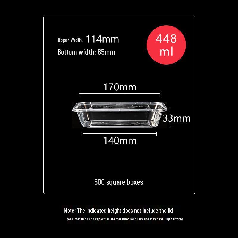 Leakproof High-Temperature Resistant Disposable Food Containers with Lids