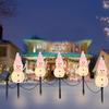 Outdoor LED Solar Snowman Christmas Stake Lights