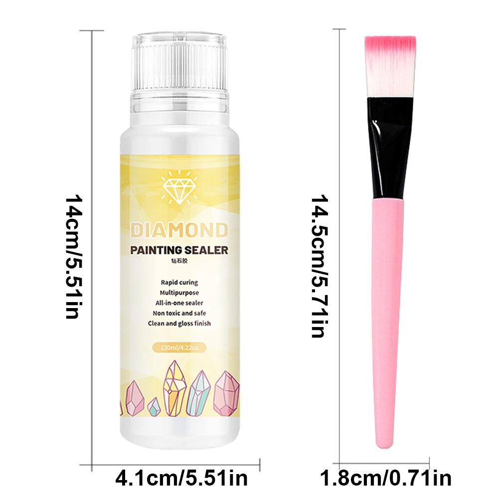60-240ML 5D Rhinestone Art Glue Permanent Hold Shine Shine Effect Puzzle Sealer Sticky Diamond Embroidery Mosaic Glue Gel Access