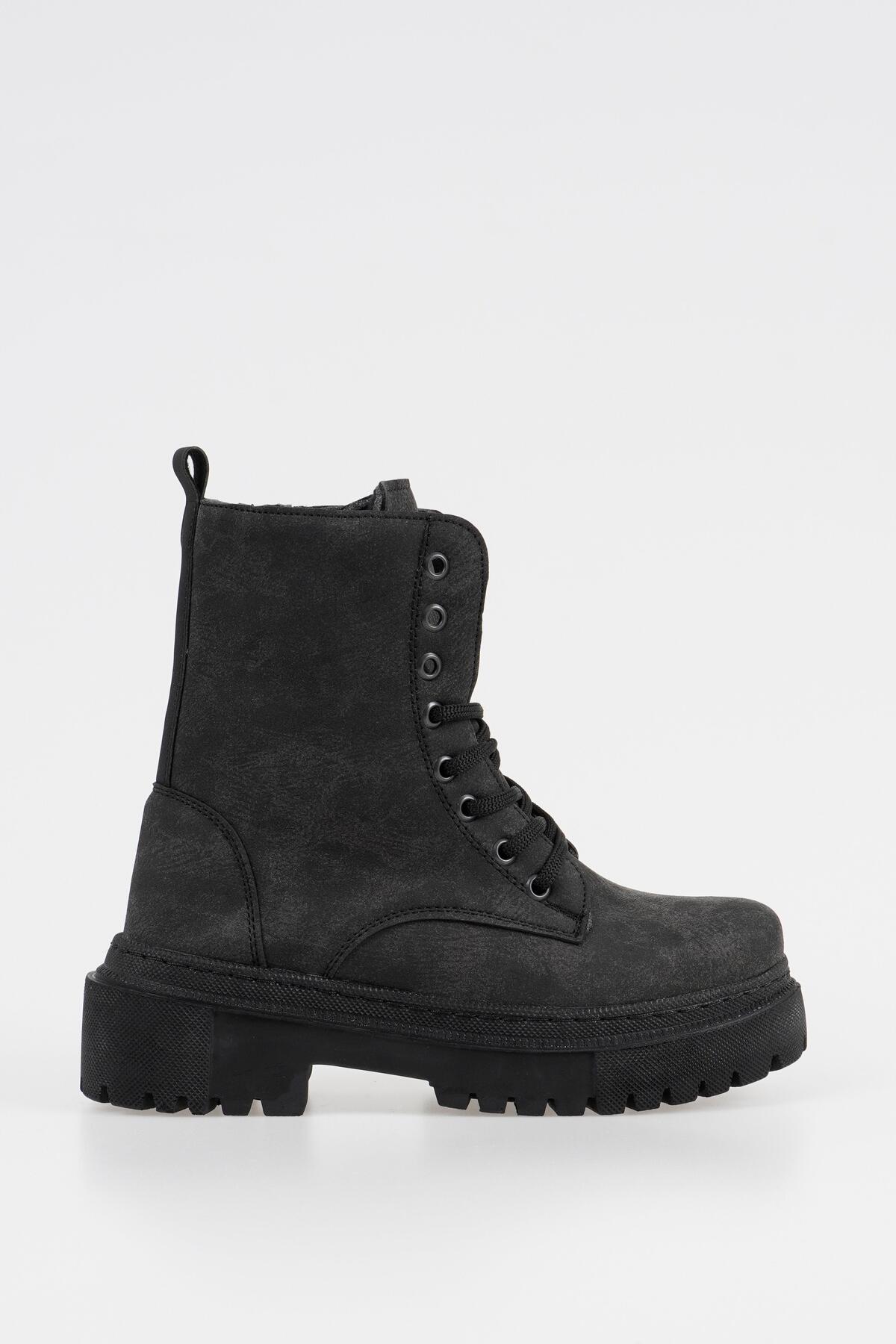 

Женские модные ботинки, ботинки на шнуровке, зимняя обувь на толстой подошве на молнии