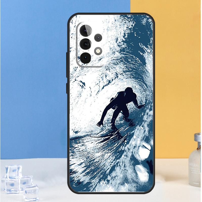 Surfing Wave For Samsung Galaxy A13 A33 A53 A36 A26 A05 A06 A16 A54 A34 A14 A32 A52 A55 A35 A15 A56 Case
