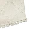 Women S Elegant Lace Spliced V Neck Short Sleeve Jacquard Shirt