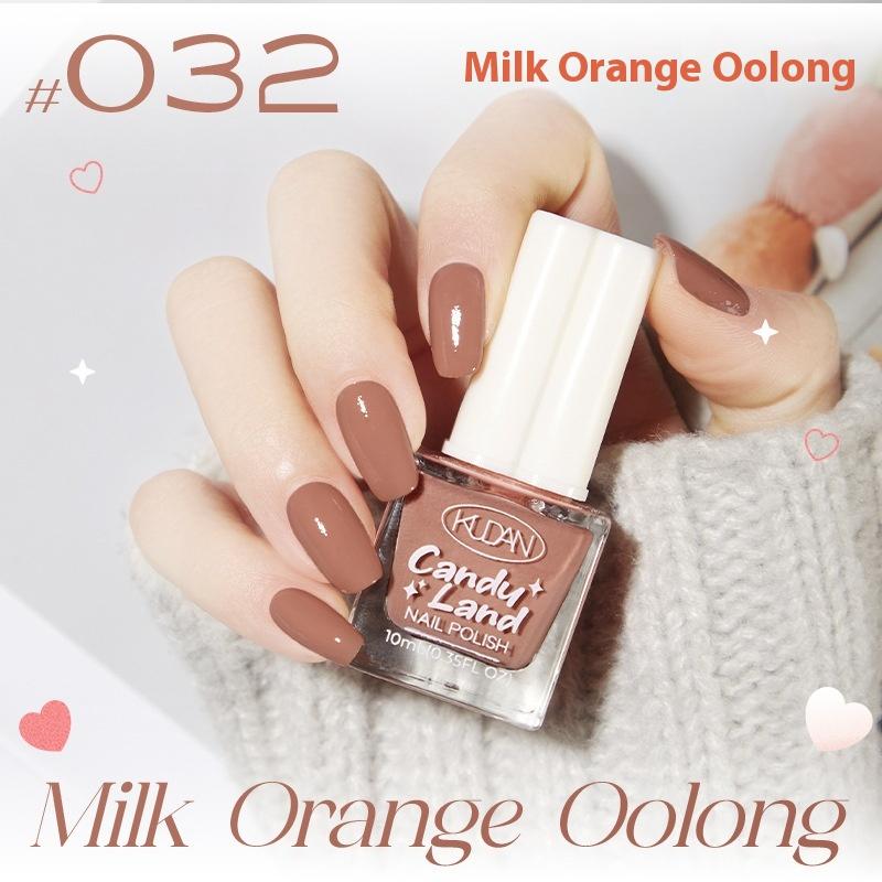 Ny Kudan Kudan neglelakk, bakefri, hurtigtørkende, rivende, lett duft 10 ml vannbasert neglelakk