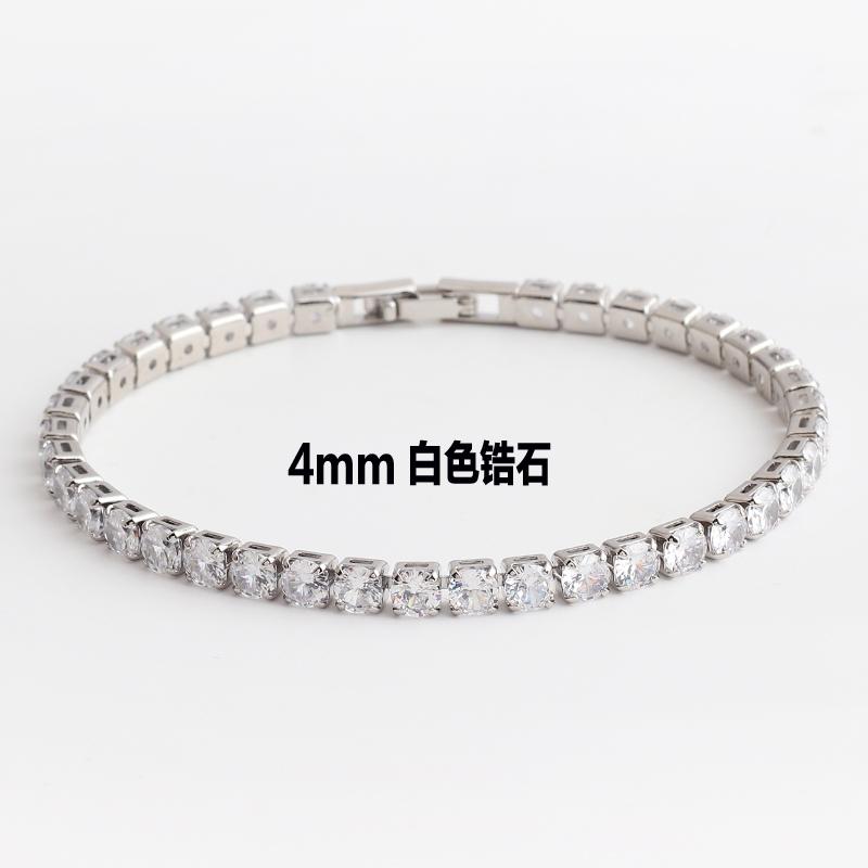Iced Out Zircon Tennis Bracelet For Women Luxury Shiny Crystal Bracelets Hand Chain Hippie Trendy Accessories Jewelry Gifts