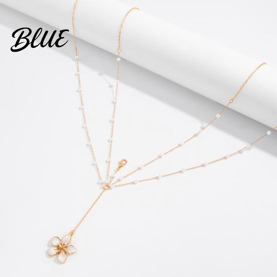 Tassel Waist Chain Chain Adjustable Sexy Style with Oil-Dropping Flower