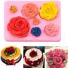 Flower Bloom 3D Cake Mold Silicone Baking Tool New Fondant Soap Mold  Cupcake Candy Chocolate Jelly