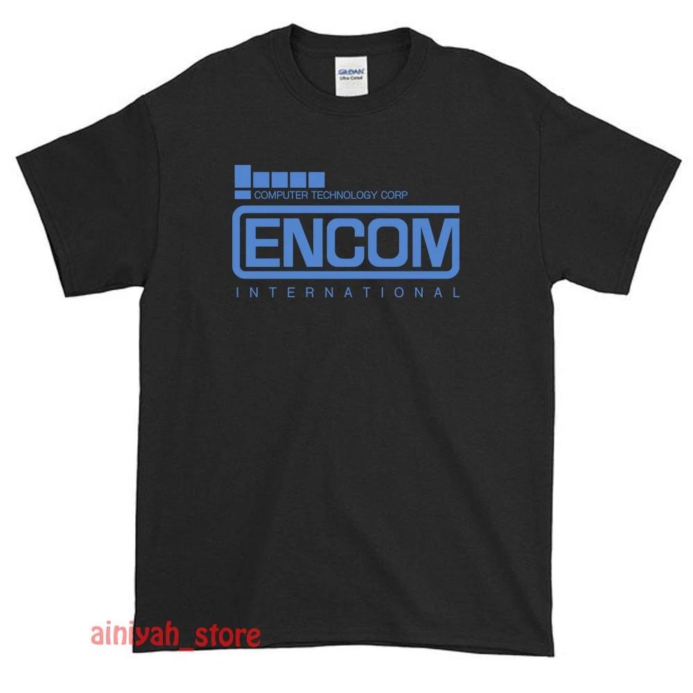 New Encom International Logo Men s Funny T shirt USA Size S-XXL S