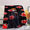 1PC Naruto Cloud Power Patterned Flannel Blanket Suitable For All Seasons For Home Decor Warmth And Comfort Gifts Holiday Present