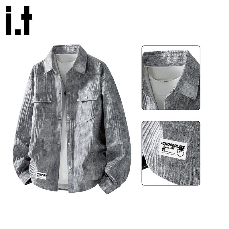 Мужская рабочая рубашка оверсайз с тай-дай M