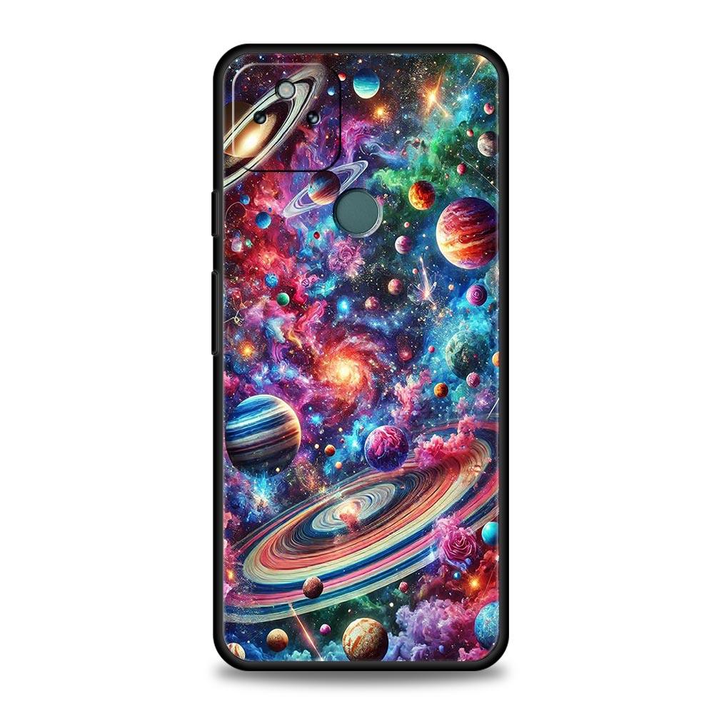 

Universe Starry Sky Moon Phone Case Cover for Google Pixel 10 9 8 7 6 9A 8A 7A 6A Pro Shockproof Soft TPU 10 Pro XL Shell Fundas Pixel 9A