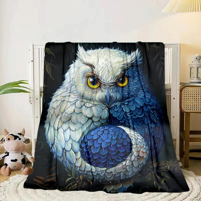 Mystical Forest Owl Blanket Flannel Blanket Throw Blanket Sofa Cover Blanket Soft Premium Blanket Picnic Blanket Tv Blanket Gifts