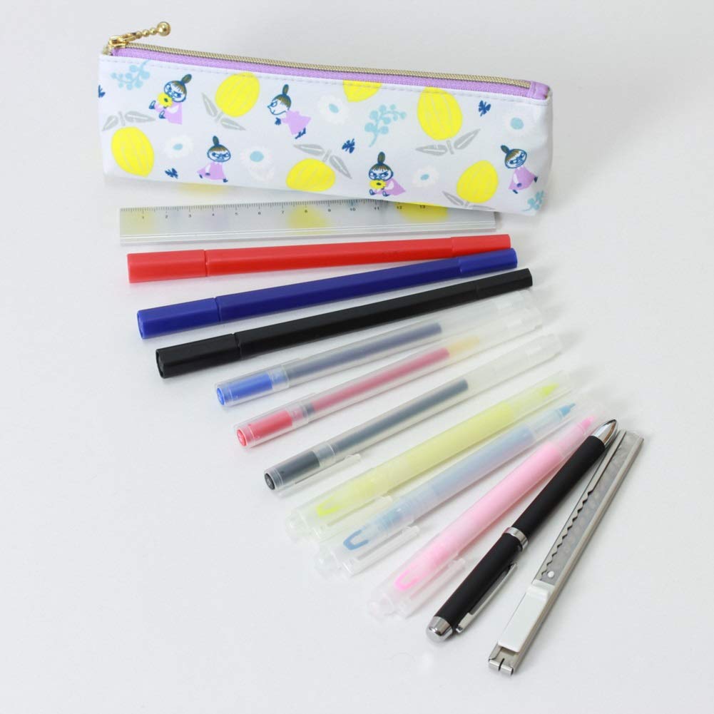 Gakken Staful Moomin Pencil Case Pouch Gray H13054