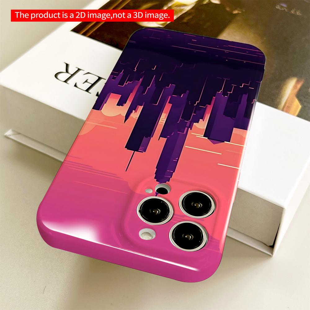 Vibrant City Skyline At Sunset Phone Case All Inclusive Film Hard Phone Case, Compatible with iPhone 18 Pro Max 17 16 15 14 13 12 11