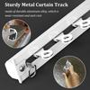 Hidden Ceiling Curtain Track, Ecessed Invisible Curtain Track, Ceiling Mount Aluminum Alloy Nano Silence Track for Living Room Bedroom Windows/Room