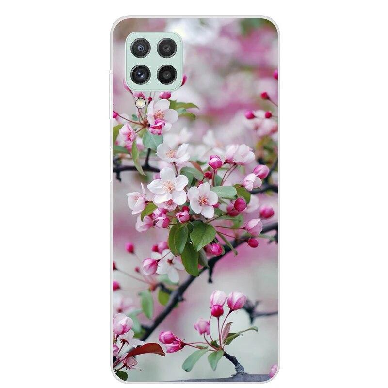 

Чехол для Samsung A22, силиконовый мягкий чехол для телефона с волком и львом с цветочным принтом на Samsung Galaxy A22 5G 4G GalaxyA22 A 22, прозрачный чехол из ТПУ Samsung A22 5G