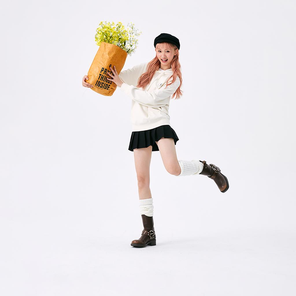 New MLB New York Yankees Basic Collection SS25 Sweatshirt Unisex Ivory 3AHDB0151-50CRS