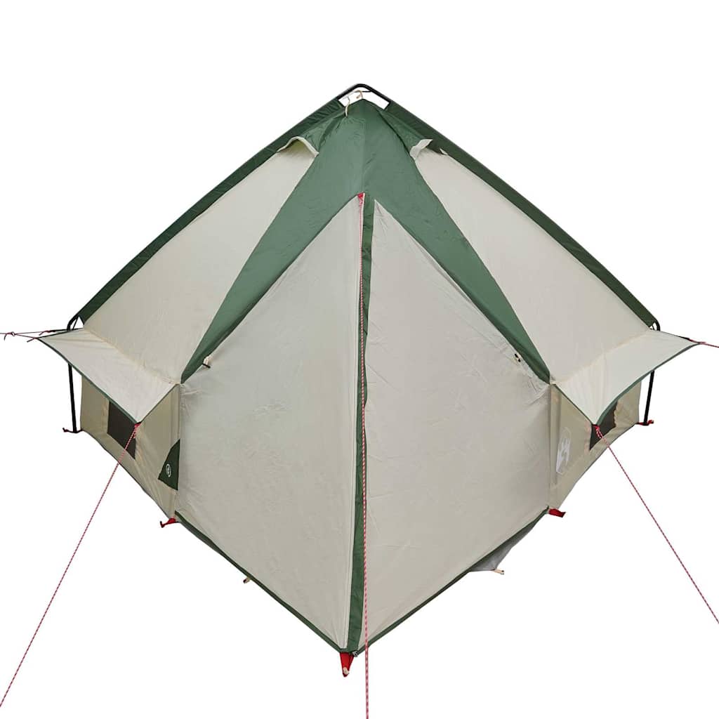 Teepee Tent for 4 Persons Green and Grey 388 x 320 x 169 cm