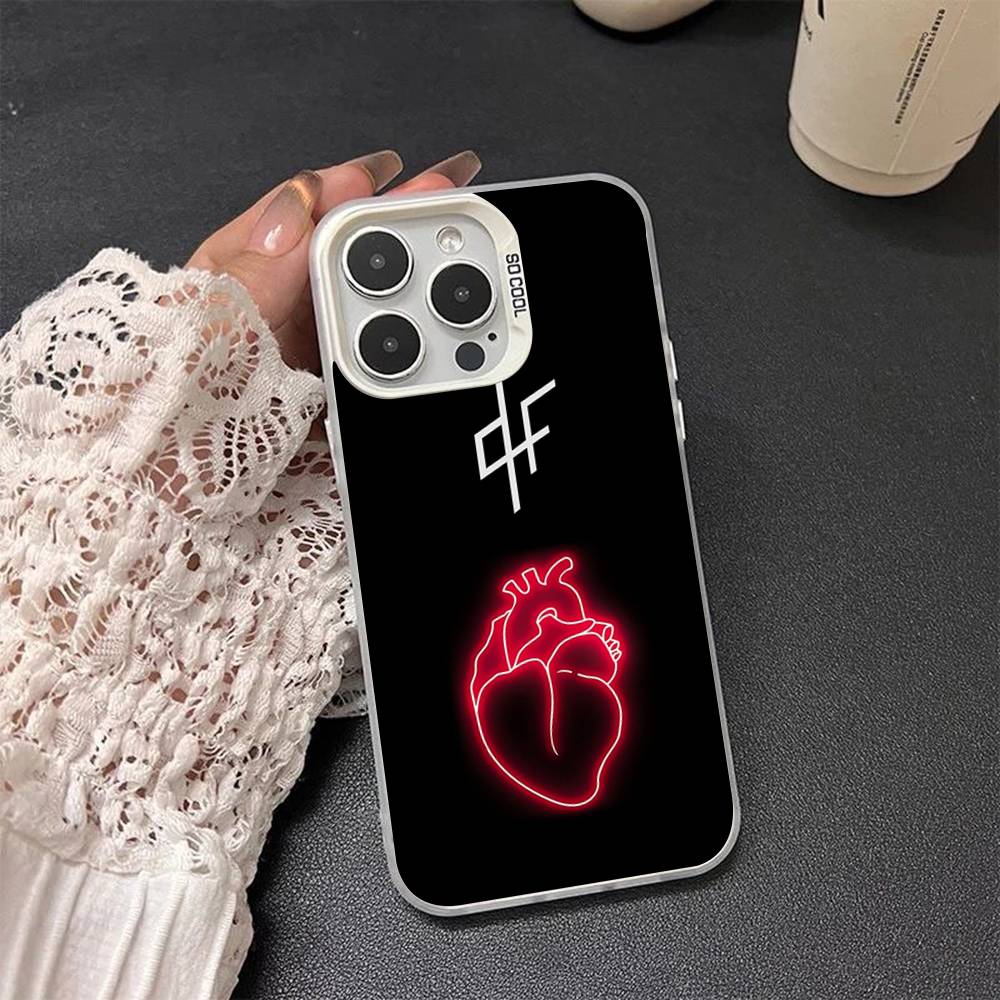 Hip Hop PNL QLF Rapper Fashion Frosted Phone Case For iPhone 17 16 15 14 Plus 13 12 11 Pro Max X Xs XR Silver Hard Cover