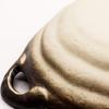 Mino ware handmade bowl, approx. 26 x 21 x 6 cm, Shinkai glaze, made in Japan 508-15