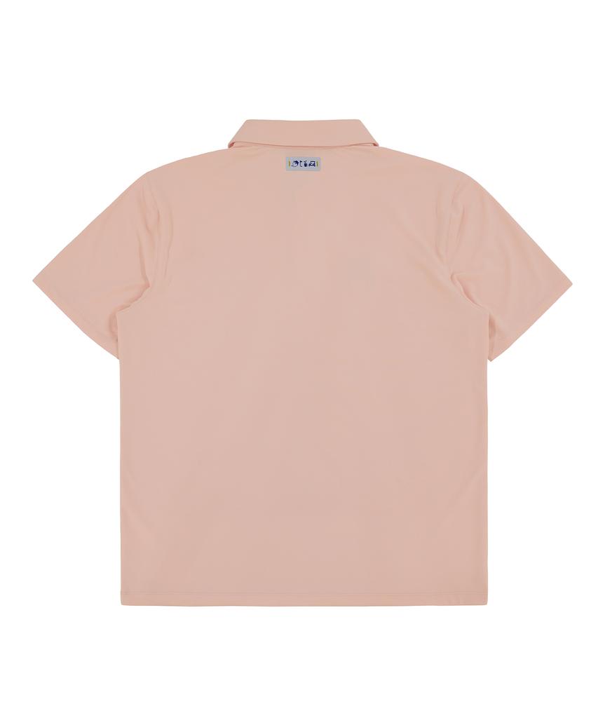 UPPERSTROP [Up3027] Upst Golf Hidden Comma Short Sleeve Polo Shirt Tender Peach