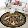 Garden Guinea Pig Adventure Round Area Rug Under Office Chairs Bedroom Living Room Home Decor